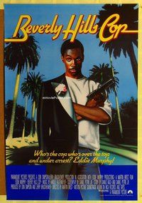 y052 BEVERLY HILLS COP int'l one-sheet movie poster '84 cool different image!