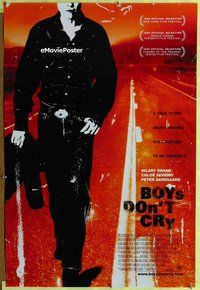y066 BOYS DON'T CRY DS one-sheet movie poster '99 Hilary Swank, Sevigny