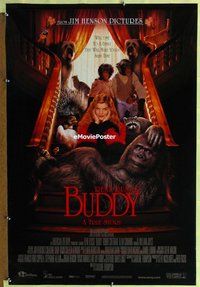 y069 BUDDY DS one-sheet movie poster '97 Jim Henson, Rene Russo, gorilla!