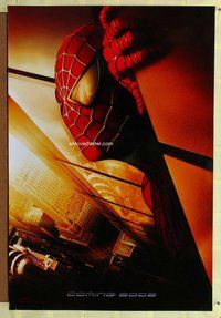 y272 SPIDER-MAN DS teaser one-sheet movie poster '02 Twin Towers shown!
