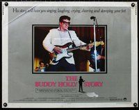 z659 BUDDY HOLLY STORY half-sheet movie poster '78 Gary Busey, rock & roll!