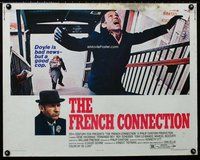 z717 FRENCH CONNECTION half-sheet movie poster '71 Gene Hackman, Scheider