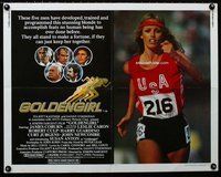 z726 GOLDENGIRL half-sheet movie poster '79 Susan Anton, Olympic running!