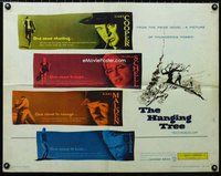 z734 HANGING TREE half-sheet movie poster '59 Gary Cooper, Maria Schell