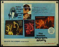 z738 HELEN MORGAN STORY half-sheet movie poster '57 Ann Blyth, Paul Newman