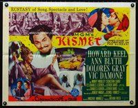 z766 KISMET half-sheet movie poster '56 Howard Keel, Ann Blyth