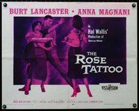 z797 ROSE TATTOO half-sheet movie poster '55 Burt Lancaster, Anna Magnani