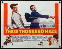 z805 THESE THOUSAND HILLS half-sheet movie poster '59 Don Murray, Fleischer