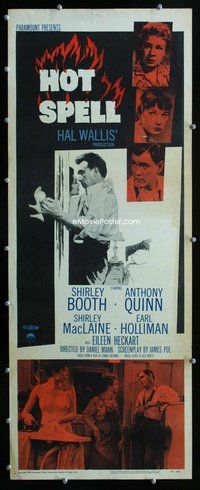 z181 HOT SPELL insert movie poster '58 Shirley Booth, Anthony Quinn