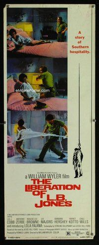 z219 LIBERATION OF LB JONES insert movie poster '70 Lee J Cobb, Falana