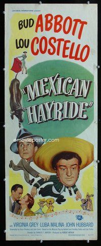 z247 MEXICAN HAYRIDE insert movie poster '48 Abbott & Costello
