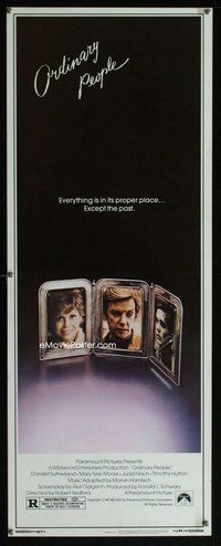 z279 ORDINARY PEOPLE insert movie poster '80 Donald Sutherland, Moore
