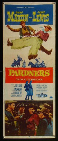 z282 PARDNERS insert movie poster '56 Jerry Lewis, Dean Martin