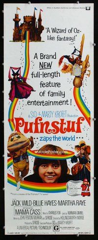 z300 PUFNSTUF insert movie poster '70 Sid & Marty Krofft musical!