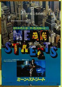z553 MEAN STREETS Japanese movie poster '73 Robert De Niro, Keitel