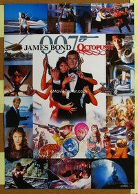 z573 OCTOPUSSY Japanese movie poster '83 Roger Moore as James Bond!