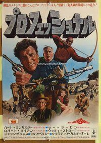 z589 PROFESSIONALS Japanese movie poster '66 Burt Lancaster, Marvin