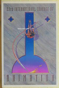a001 23RD INTERNATIONAL TOURNEE OF ANIMATION one-sheet movie poster '91
