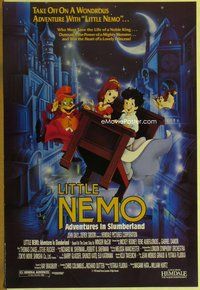 a106 LITTLE NEMO ADVENTURES IN SLUMBERLAND one-sheet movie poster '92