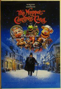 a118 MUPPET CHRISTMAS CAROL DS one-sheet movie poster '92 Jim Henson, Oz
