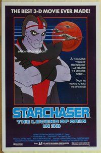a162 STARCHASER one-sheet movie poster '84 Legend of Orin, 3-D sci-fi!