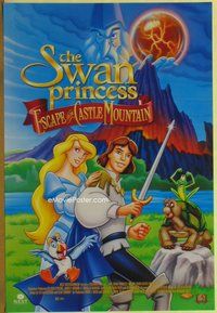 a164 SWAN PRINCESS ESCAPE FROM CASTLE MOUNTAIN one-sheet movie poster '97