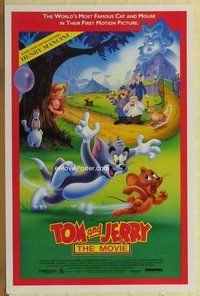 a170 TOM & JERRY THE MOVIE one-sheet movie poster '92 famous cat & mouse!