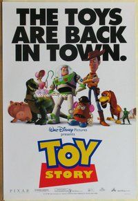 a173 TOY STORY DS one-sheet movie poster '95 the toys are back in town!