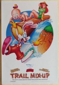 a175 TRAIL MIX-UP DS one-sheet movie poster '93 Roger Rabbit, Baby Herman!