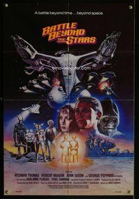 b105 BATTLE BEYOND THE STARS one-sheet movie poster '80 Robert Vaughn