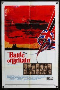 b107 BATTLE OF BRITAIN one-sheet movie poster '69 Michael Caine