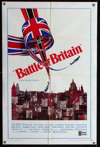 b108 BATTLE OF BRITAIN style B one-sheet movie poster '69 Caine