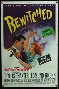 b118 BEWITCHED one-sheet movie poster '45 Phyllis Thaxter, Edmund Gwenn