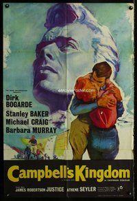 b141 CAMPBELL'S KINGDOM English one-sheet movie poster '58 Dirk Bogarde