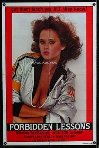 b222 FORBIDDEN LESSONS one-sheet movie poster 1982 sex with the teacher!