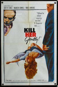 b275 KILL HER GENTLY one-sheet movie poster '58 English noir, cool image!