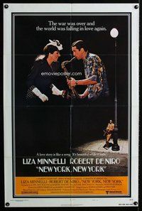 b332 NEW YORK NEW YORK style B one-sheet movie poster '77 Robert De Niro