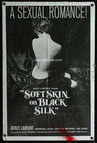 b434 SOFT SKIN ON BLACK SILK one-sheet movie poster '59 Radley Metzger