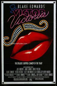 b527 VICTOR VICTORIA one-sheet movie poster '82 Julie Andrews, Edwards