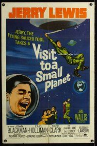 b530 VISIT TO A SMALL PLANET one-sheet movie poster R66 Jerry Lewis