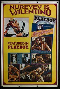 c068 VALENTINO style B forty by sixty movie poster '77 Nureyev in Playboy!