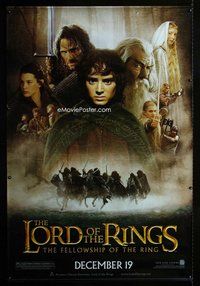 c083 LORD OF THE RINGS: THE FELLOWSHIP OF THE RING vinyl banner movie poster '01