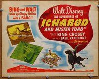 d020 ADVENTURES OF ICHABOD & MR TOAD movie title lobby card '49 Walt Disney