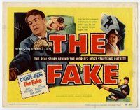 d112 FAKE movie title lobby card '53 Dennis O'Keefe, Coleen Gray, forgery!