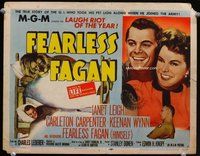 d116 FEARLESS FAGAN movie title lobby card '52 Janet Leigh, Carpenter