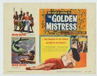 d138 GOLDEN MISTRESS movie title lobby card '54 John Agar, wild voodoo!