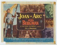 d177 JOAN OF ARC movie title lobby card '48 Ingrid Bergman, Jose Ferrer