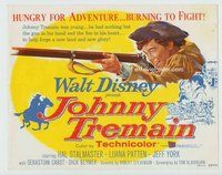 d182 JOHNNY TREMAIN movie title lobby card '57 Walt Disney, Esther Forbes