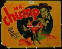 d246 MR CHUMP movie title lobby card '38 Johnnie Davis plays trumpet!