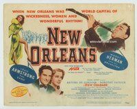d254 NEW ORLEANS movie title lobby card '47 Arturo De Cordova, Woody Herman